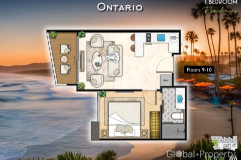 Condo à Pattaya, Thaïlande, 1 chambre  № 124854 - photo 13