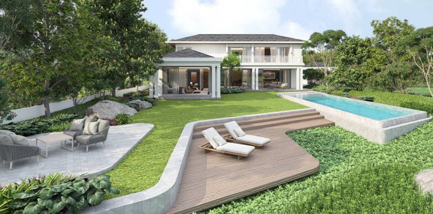 Вилла в Хуа Хине, Таиланд с 3 спальнями № 124784