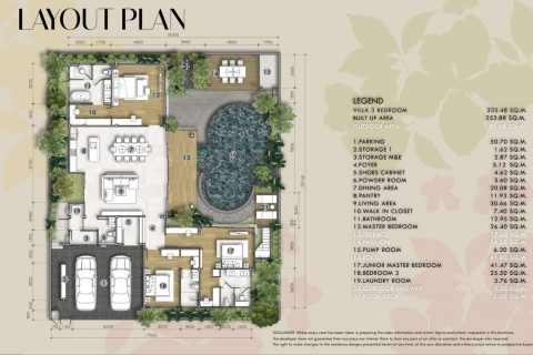 Вилла на Пляже Найтон, Таиланд с 4 комнатами  № 70407 - фото 3