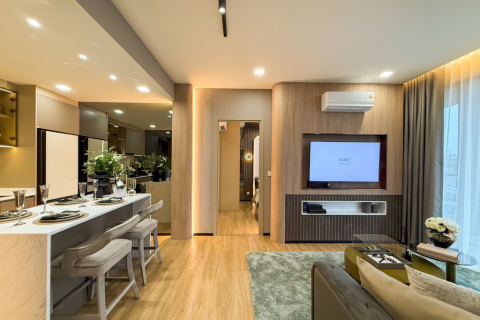 Квартира на Пляж Джомтьен, Паттайя, Таиланд с 2 спальнями  № 120232 - фото 1