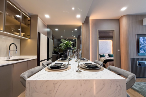 Квартира на Пляж Джомтьен, Паттайя, Таиланд с 2 спальнями  № 120232 - фото 5