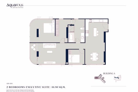 Квартира на Пляж Джомтьен, Паттайя, Таиланд с 2 спальнями  № 120232 - фото 27