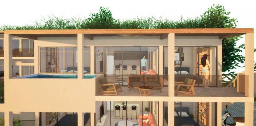 Квартира в Самуи, Таиланд с 2 спальнями  № 126019