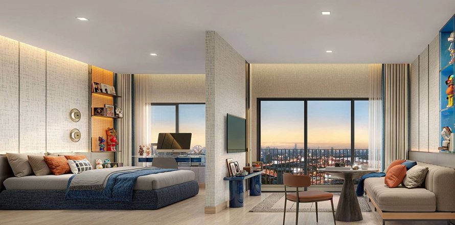 Кондоминиум с 1 спальней в Клонг Тоэй, Бангкок, Таиланд в Xelf  № 144439