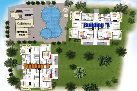 Квартира в Пхукете, Таиланд с 2 спальнями  № 125599 - фото 27