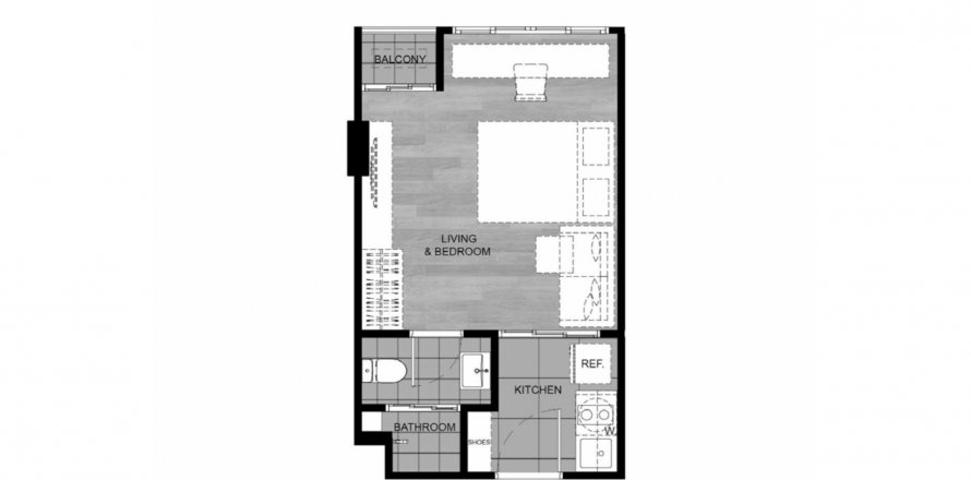 ЖК DCondo Calm в Бангкоке, Таиланд № 123154 - фото 1