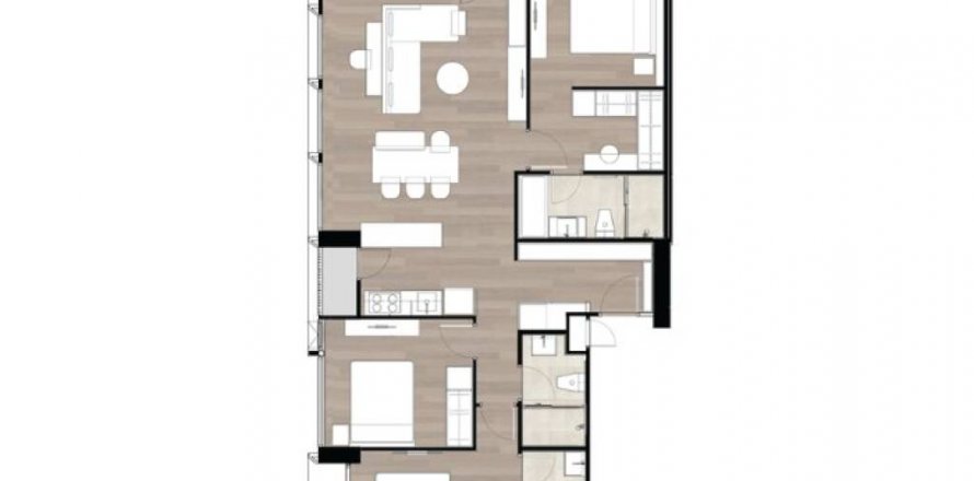 Condo in Bangkok, Thailand, 2 bedrooms № 100661