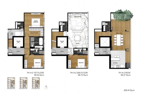 Condo in Bangkok, Thailand, 3 bedrooms  № 143517 - photo 11