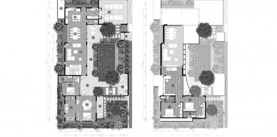 Планировка Виллы «4BR-27» 4 спальни в ЖК Vinzita Elite Residences
