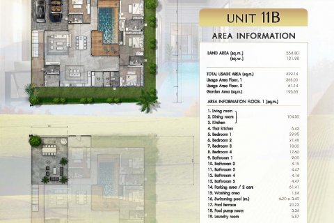 Вилла в Паттайе, Таиланд с 4 спальнями  № 130455 - фото 27