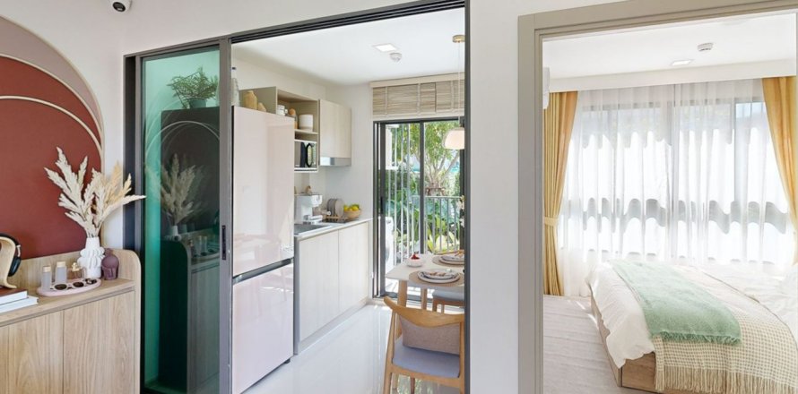 Студия в кондо в Бангкоке, Таиланд в DCondo Calm № 123539