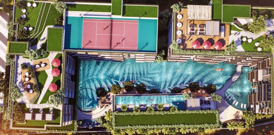 Condo à Pattaya, Thaïlande, 3 chambres à The Riviera Beverly Hills  № 123429