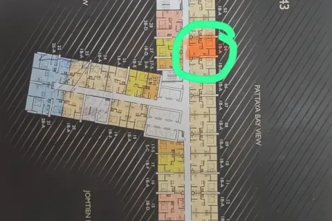 Квартира в Паттайе, Таиланд с 2 комнатами  № 80211 - фото 2