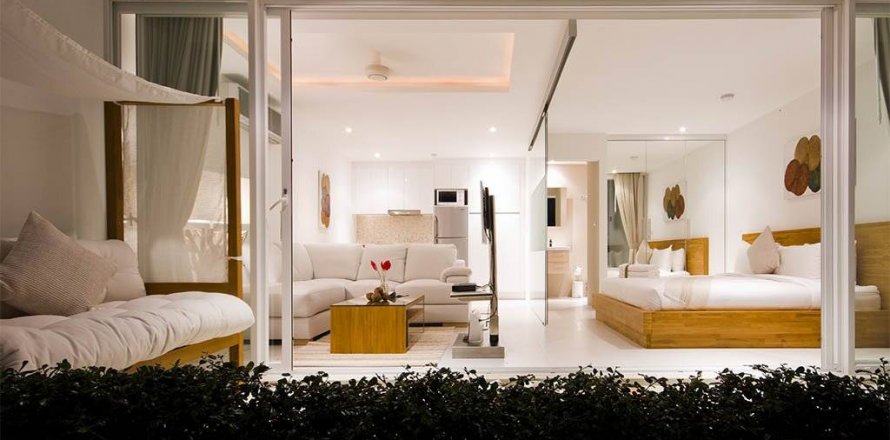 Кондоминиум с 1 спальней в Самуи, Таиланд № 104362