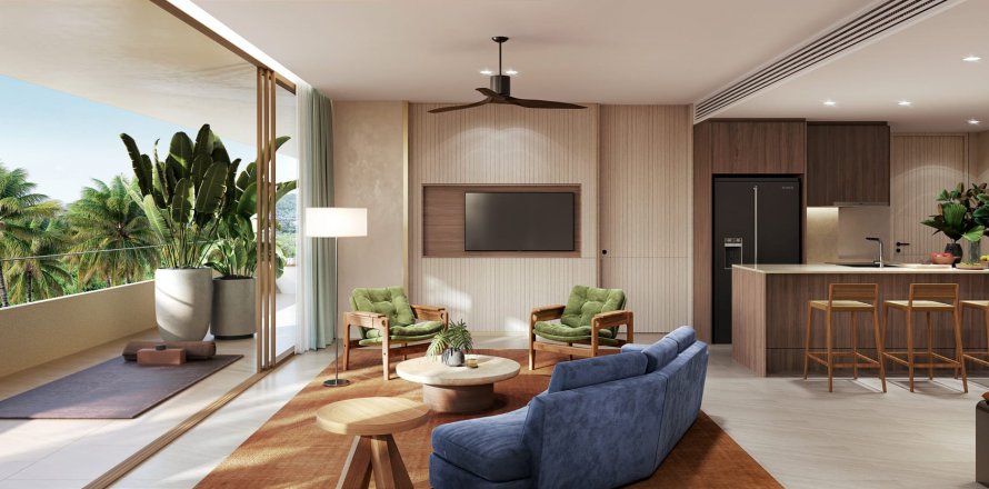 Квартира в Surfhouse Residences, Банг Тао, Таиланд с 1 спальней № 126892