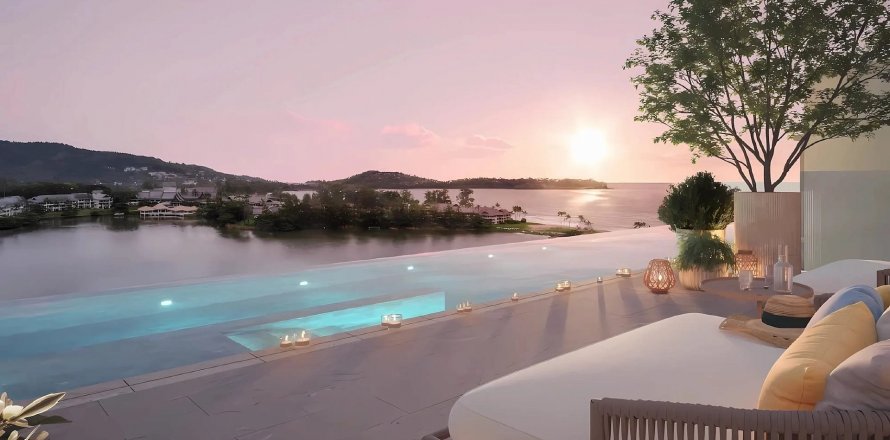 Квартира в Laguna Beach Residences Bayside, Банг Тао, Таиланд с 1 спальней  № 130678