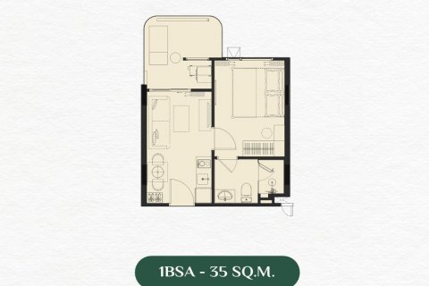 Квартира в Паттайе, Таиланд с 2 комнатами  № 130387 - фото 4