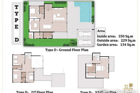 Дом в Паттайе, Таиланд с 3 спальнями № 100801 - фото 20