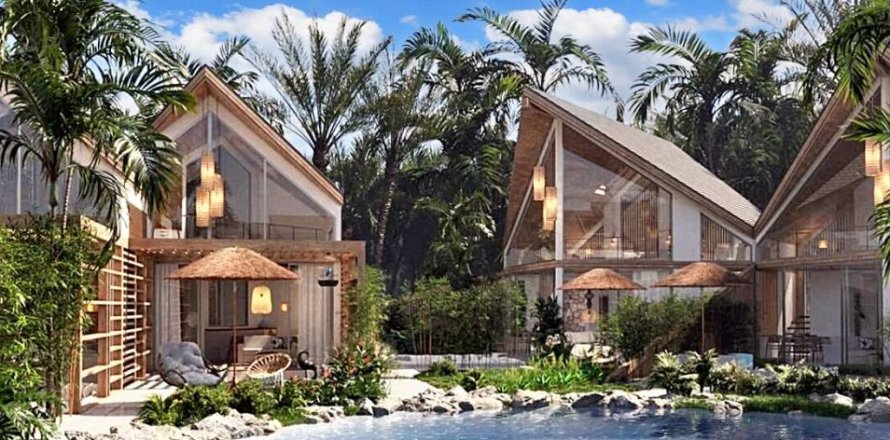 Вилла в Сураттхани, Таиланд с 1 спальней  № 85980