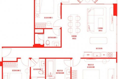 Кондоминиум с 3 спальнями в Хуа Хине, Таиланд № 85717 - фото 4