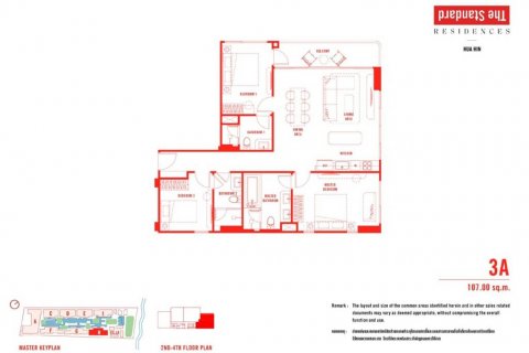 Condo à Hua Hin, Thaïlande, 3 chambres  № 85716 - photo 5