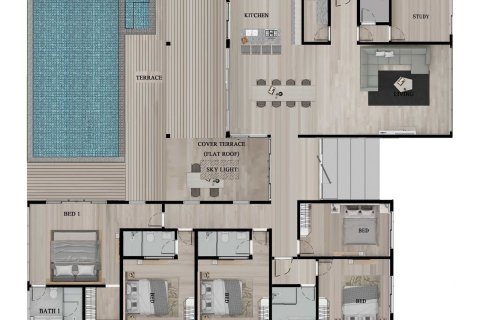 House in Chiang Mai, Thailand 5 bedrooms № 126106 - photo 7