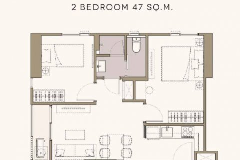 Condo in Bangkok, Thailand, 2 bedrooms  № 119376 - photo 1