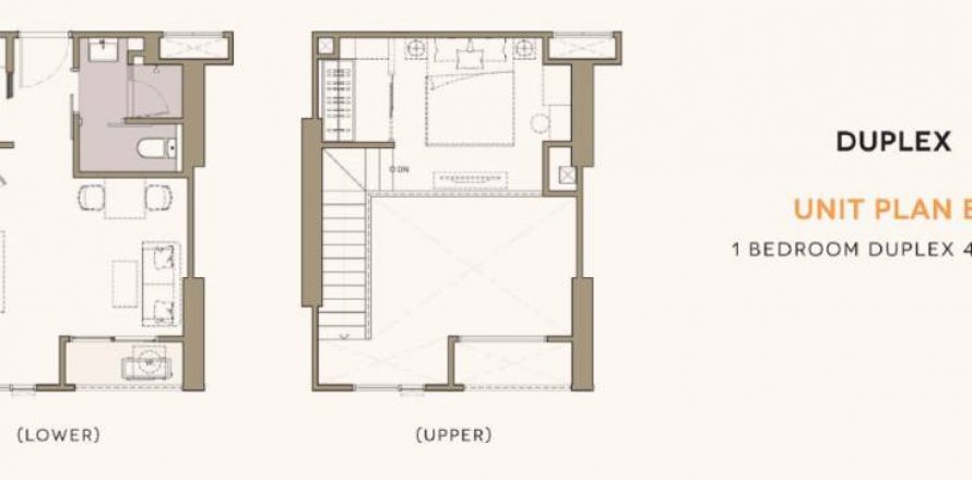 Duplex in Bangkok, Thailand 1 bedroom № 119375