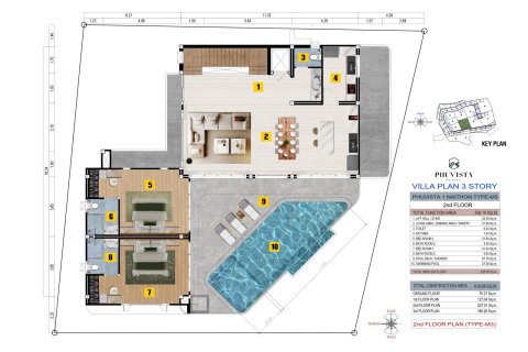 Villa sur Naithon Beach, Thaïlande 4 chambres № 70787 - photo 6