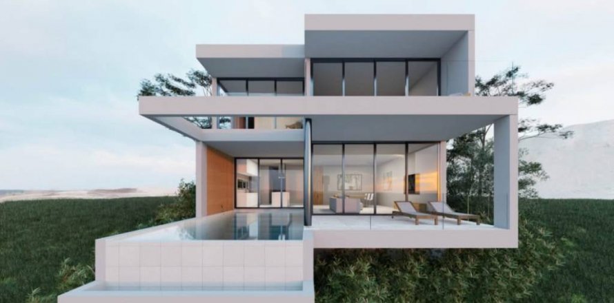 Вилла в Самуи, Таиланд с 3 спальнями  № 124610