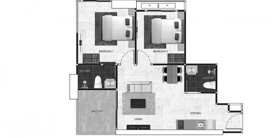 ЖК Arcadia Millennium Tower в Паттайе, Таиланд № 130469 - фото 1