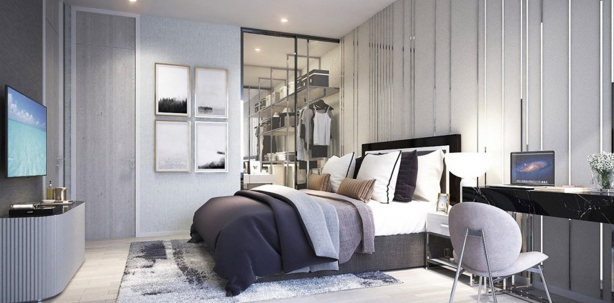 Кондоминиум с 3 комнатами в Клонг Тоэй, Бангкок, Таиланд в Wyndham Garden Residence № 130549