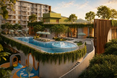 Condo sur Nai Yang, Thaïlande, 1 chambre à Blue Canyon Heights  № 70706