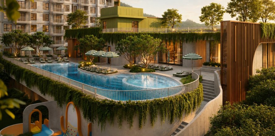 Condo on Nai Yang, Thailand, 1 bedroom in Blue Canyon Heights  № 70706