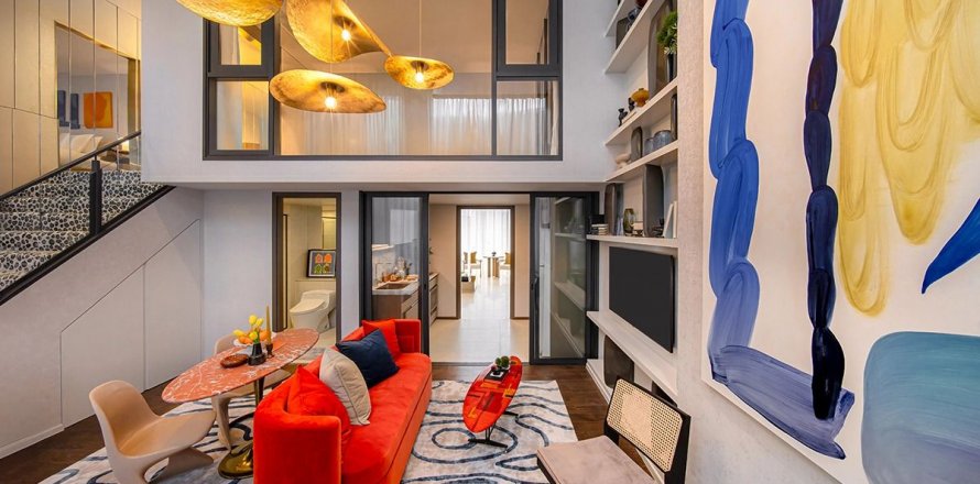 Дуплекс в Ратчатхеви, Бангкок, Таиланд с 2 спальнями  № 141534