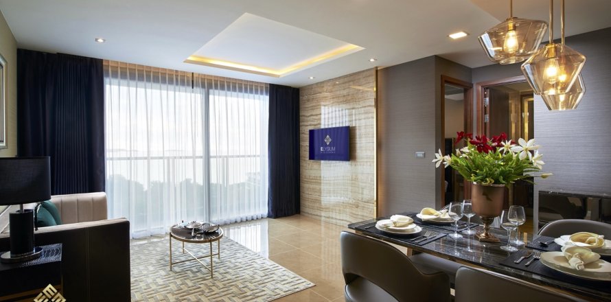 Квартира в Паттайе, Таиланд с 2 комнатами  № 123269