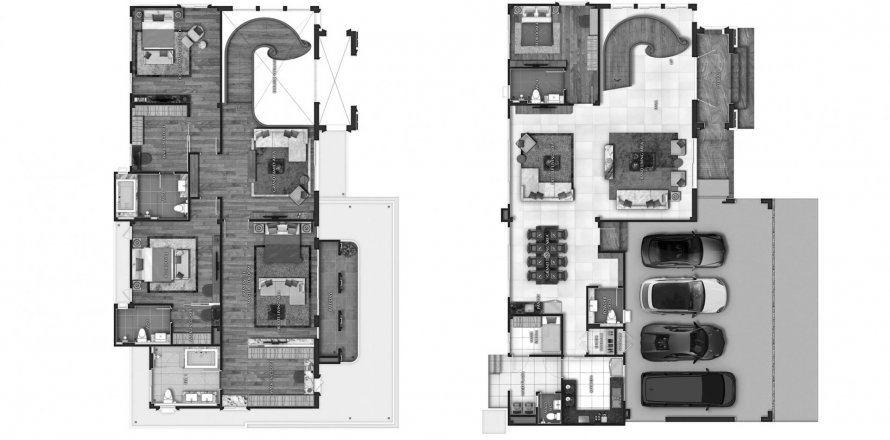 Планировка Дома «4BR-27» 4 спальни в ЖК Grand Bangkok Boulevard Chaengwatthana-Ratchaphruek