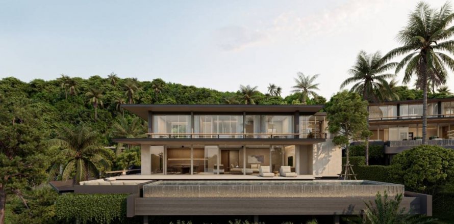 Вилла в Сураттхани, Таиланд с 4 спальнями  № 124522