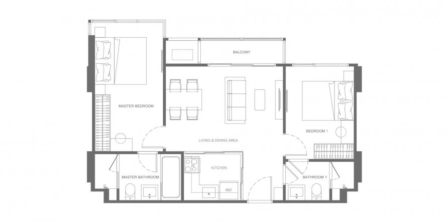 ЖК Valles Haus в Ваттхане, Бангкок, Таиланд № 130143 - фото 1