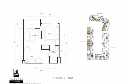 Кондоминиум с 1 спальней в Банг Ламунге, Таиланд № 124030 - фото 2