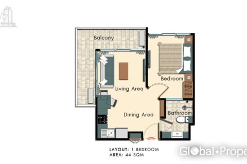 Hors-plan City Garden Tower à Pattaya, Thaïlande № 27647 - photo 22