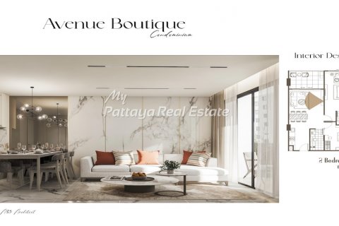 Кондоминиум с 2 спальнями в Паттайе, Таиланд № 125733 - фото 1