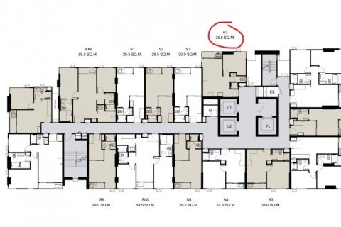 Кондоминиум с 1 спальней в Бангкоке, Таиланд № 143003 - фото 11