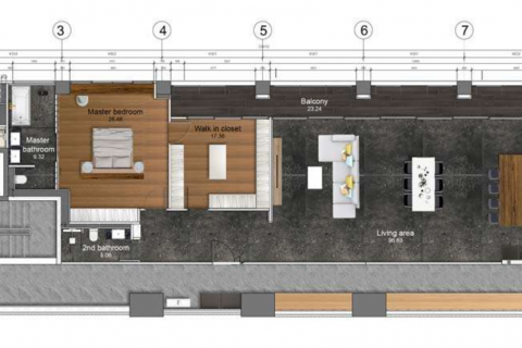 Кондоминиум с 3 спальнями в Клонг Тоэй, Бангкок, Таиланд № 126570 - фото 16