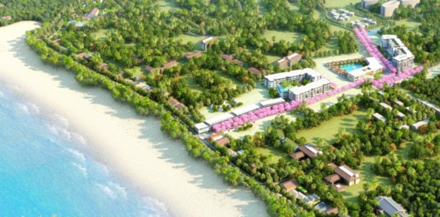 Condo sur Naithon Beach, Thaïlande, 2 chambres  № 124368