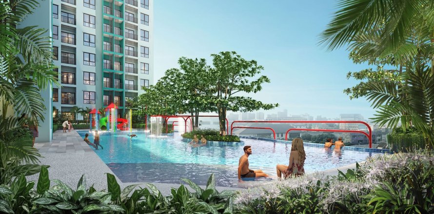 Квартира в Supalai Parc Ekkamai-Pattanakarn, Суан Луанг, Бангкок, Таиланд с 2 спальнями  № 133218