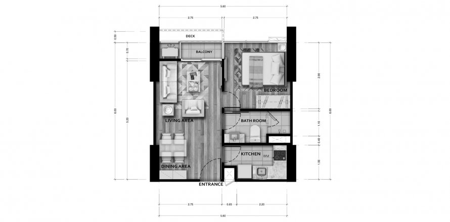 ЖК Sapphire Luxurious Condominium Rama 3 в Ян Наве, Бангкок, Таиланд № 69508 - фото 1