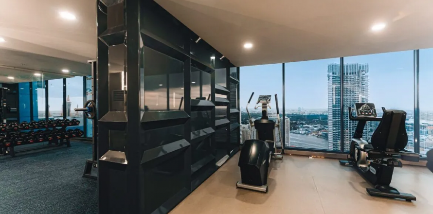 Дуплекс в Sapphire Luxurious Condominium Rama 3, Ян Нава, Бангкок, Таиланд с 2 спальнями  № 130767