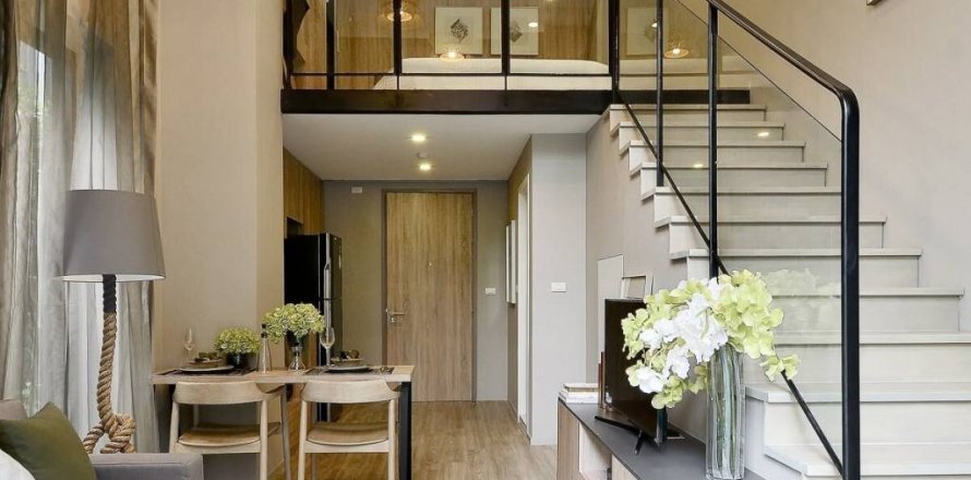 Дуплекс в Бангкоке, Таиланд с 1 спальней  № 86945