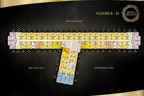 Кондоминиум с 2 спальнями в Паттайе, Таиланд № 130098 - фото 19